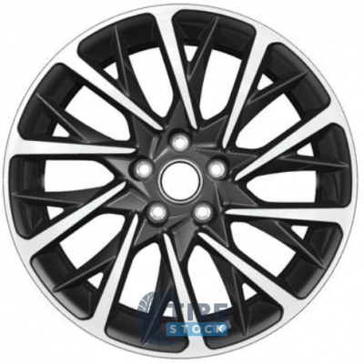 Khomen KNW 1804 7.5x18 PCD 5x108 ET 40 DIA 60.1 Black-FP